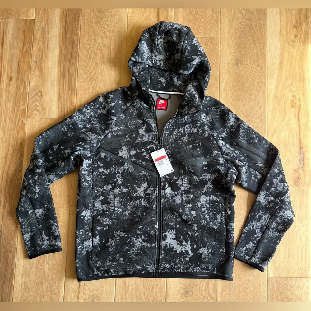 Nike Tech Windrunner Men's Fleece Full-Zip Hoodie - HV5055-060 - Size L - NWT - Picture 7 of 10